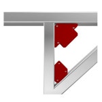 용접각도 자석 마그네틱 고정기 6p 1세트 아크 보조 접지 클램프