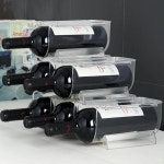 키밍 투명 와인 랙 거치대 홀더 보관함 와인병 수납함