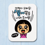 표지판 안내판 팻말 푯말 표찰 멋쨍이 오빠들 물을 꼭 내려주세용 Q1-048