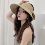 은창 캐쥬얼 면 돌돌이 모자 선캡 왕골 썬캡 밀집
