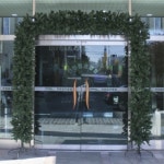 업소 출입구용 장식 트리 문장식 트리