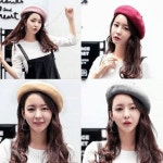 앙고라 베레모 겨울 여성 털 모자 비니 벙거지