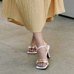 슈하이 Gold Chain Strap Sandal H2807