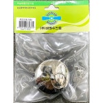 뚜껑 덮개 욕조 마개 수드림 크롬 5x5 x100개 배수구