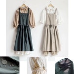 통기성 린텐 방수 원피스 앞치마 조리 스타일리쉬 제과제빵 착용감 꽃집 신혼부부