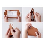 키밍 휴대용 마스크 보관함 양면 가죽 마스크커버