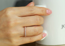 단골금집 18k반지 큐라인 미니볼 반지