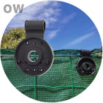 OW 10pcs 울타리 망 고정 클립 집게 메쉬천 커튼 그늘 차광막 고정 주말농장 정원 텃밭 과수원 원예도구 가드닝 농장용품