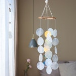 홀로그램 자개 스팽글 썬캐쳐 라탄 모빌 썬캐쳐