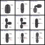 LDPE 파이프 커넥터 잠금 너트 정원 물 농장 급수 농업 관개 호스 2 개