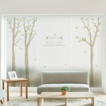 꾸밈 ah709-자작나무숲의향기 유리문시트지