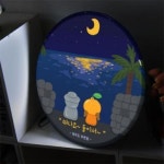 꾸밈 nr 액자45R 제주도푸른밤 126-LED