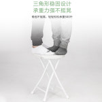 스툴 화장대 의자 접이식 가정용 플라스틱 아웃도어 하이 심플 로우 벤치 공간 절약