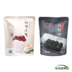 로뎀푸드 서울마님죽 국내산 팥으로 만든 알찬빙수팥500g 흑임자 인절미 200g