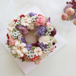 부천앙금플라워떡케이크 시그니처 풍성한 리스 3호