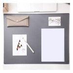 오피스존 W 더블 데스크매트 대형 그레이