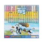 16색 돌돌이 샤프식 색연필 빼꼼