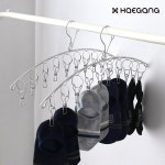 스텐 양말건조대 10p 빨래 건조대 미니 집게 걸이 속옷 세탁 원룸 자취 베란다