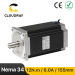 Nema 34 스테퍼 모터 12N m 6 0A 2 상 스테핑 토크 CNC 조각 밀링 머신 34CS120FK-600