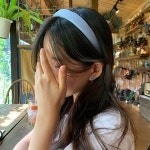 머리앤핀 무지 넓은 머리띠 y2k 지젤 하이틴 헤어밴드