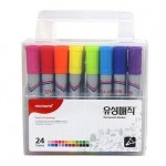 24색 유성매직 둥근닙