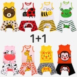 조이멀티 원플원 캐릭터 민소매 상하복세트 랜덤2개 700074