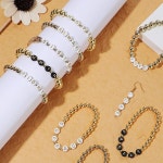 프리미엄 골드실버 DIY 비즈풀세트 목걸이 팔찌 키트 비즈공예재료 반지만들기 팔찌만들기 비즈 비즈공예