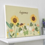 꾸밈 il669-캔버스액자33 4x24 2 행복을부르는해바라기