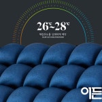 이든 3D 메모리폼 쿠션 큐브 방석 엠보싱