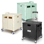 클리나 4바퀴 대형 접이식 카트 마트 쇼핑카트 핸드 폴딩카트 손수레 시장 장바구니 캐리어