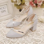 펌프스 Zapatos Dama 웨딩 하이힐 신발 골든 파티 펌프 봄 G5574