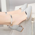 펌프스 Zapatos Dama 웨딩 하이힐 신발 골든 파티 펌프 봄 G5574