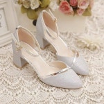 펌프스 Zapatos Dama 웨딩 하이힐 신발 골든 파티 펌프 봄 G5574