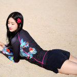 아인상사 조이할리 여성 로브 보드숏 래쉬가드팬츠 비치웨어 연예인 수영복 하의 3부 반바지