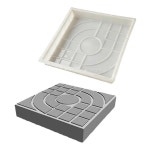 포장 금형 플라스틱 만들기 Diy 홈 가든 층 도로 콘크리트 스테핑 스톤 경로 파티오 도구