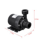 수중 온수 순환 펌프 태양열 브러시리스 모터 워터 800L H 5m DC 12V