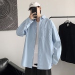 남성 루즈핏 봄가을 캐주얼 셔츠 남방 산뜻한 컬러감