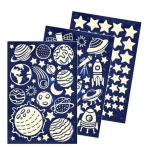 빛나는 야광스티커 야광별3PCS 우주여행2 GS-6605