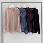 아이우먼 실키잇츠타이블라우스 e596l209