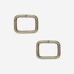 가방고리 사각링고리20mm2개입 청동 16-326