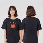 예쁜옷 불독 강아지 귀여운 캐쥬얼 반팔티 PQ