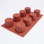 와인앤쿡 와인앤쿡 카페테리아 베이킹 8구 실리콘몰드 1개