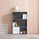 가구산책 3단 3칸 와이드 책장 H5261