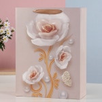 골드 세송이 플라워 쇼핑백 25 b