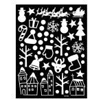 겨울X-MAS 눈꽃스티커 눈꽃산타여행 GDT-805X