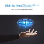 미니 UFO 드론 RC 헬리콥터 항공기 장난감 Quadcopter 적외선 손 감지 대화 형 비행 접시 완구 골든