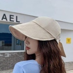 여성 외출 나들이 자외선 햇빛 가리개 모자 썬캡