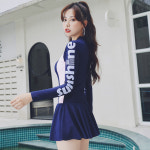 선샤인 긴팔 원피스 치마 수영복 VIVA-NG49