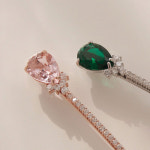 제이로렌 로즈골드 큐빅 헤어실핀 H0652