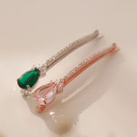 제이로렌 로즈골드 큐빅 헤어실핀 H0652